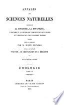 Annales des sciences naturelles. Zoologie