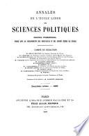 Annales des sciences politiques
