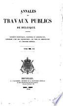 Annales des travaux publics de Belgique
