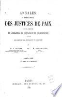 Annales des tribunaux