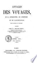 Annales des voyages, de la geographie, de l'histoire et de l'archeologie