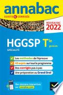 Annales du bac Annabac 2022 HGGSP Tle générale (spécialité)