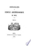 Annales du Cercle Archéologique de Mons