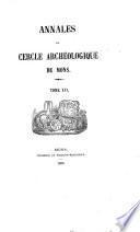 Annales du Cercle archéologique de Mons