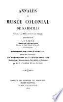 Annales du Musée colonial de Marseille