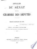 Annales du Sénat et de la Chambre des députés