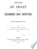 Annales du Sénat et de la Chambre des députés