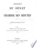 Annales du Sénat et de la Chambre des députés
