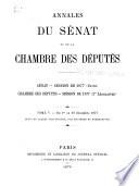 Annales du Sénat et de la Chambre des députés