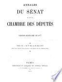 Annales du Sénat et de la Chambre des députés