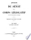 Annales du Sénat et du Corps législatif