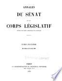 Annales du Sénat et du Corps législatif