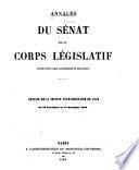 Annales du Sénat et du Corps législatif