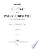 Annales du Sénat et du Corps législatif