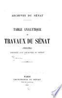 Annales du Sénat