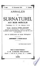 Annales du surnaturel au XIXe siècle