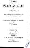 Annales ecclesiastiques. 1846-66