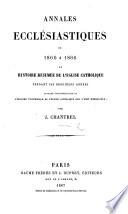 Annales ecclésiastiques de 1860 à 1866, etc