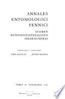 Annales entomologici Fennici
