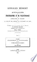 Annales Hébert: annales de stratigraphie et de paléontologie