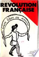 Annales historiques de la révolution française