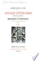 Annales littéraires