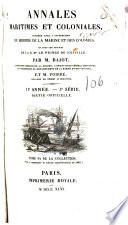 Annales maritimes et coloniales