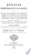 Annales maritimes et coloniales