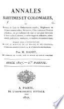 Annales maritimes et coloniales