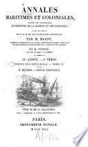 Annales maritimes et coloniales