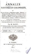 Annales maritimes et coloniales