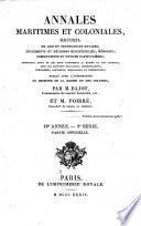 Annales maritimes et coloniales