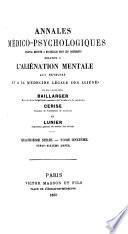 Annales médico psychologiques