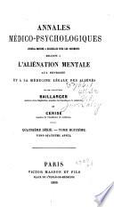 Annales médico psychologiques