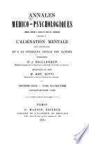 Annales medico-psychologiques