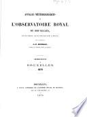 Annales météorologiques de l'Observatoire Royal de Bruxelles