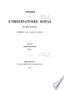 Annales. Nouvelle Série. Annales Astronomiques