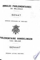 Annales parlementaires de Belgique