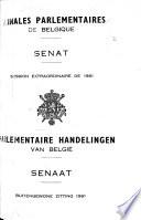 Annales parlementaires de Belgique