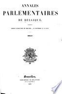Annales parlementaires de Belgique