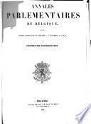 Annales parlementaires de Belgique