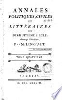 Annales politiques, civiles et littéraires du dix-huitième siècle