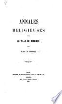 Annales religieuses de la ville de Comines