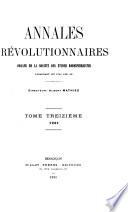 Annales révolutionnaires