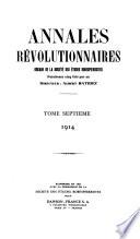 Annales révolutionnaires
