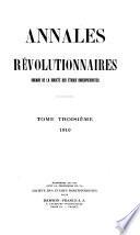 Annales révolutionnaires