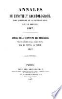 Annali dell'Instituto di Corrispondenza Archeologica
