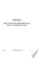 Annali dell'Istituto sperimentale agronomico