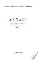 Annali - Sezione romanza