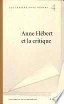 Anne Hébert et la critique